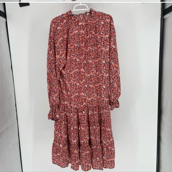 OPT NWT ANTHROPOLOGIE ONE PRETTY TIME POPPY FLORAL DRESS - Picture 4 of 8